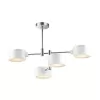 Потолочная люстра Ashley 3742/4C цилиндр белая Lumion