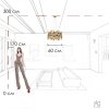 Подвесная люстра Escama 10396/600C цвет золото цилиндр Loft It