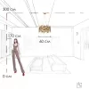 Подвесная люстра Escama 10396/600C цилиндр цвет золото Loft It