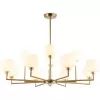 Стеклянная потолочная люстра HIGH LIGHT LH53019 белая Ambrella