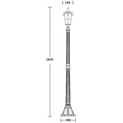 Наземный фонарь PORTO 86108 Gb Oasis Light