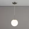Стеклянный подвесной светильник Томми CL102014 форма шар белый Citilux