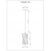 Хрустальный подвесной светильник Lazio V10431-PL прозрачный