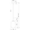 Стеклянный подвесной светильник Loona 60161/1 латунь белый Eurosvet