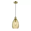 Стеклянный подвесной светильник Placido 983 VL5055P14 цвет янтарь Vele Luce