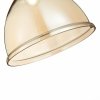 Стеклянный подвесной светильник Bacchi SLE114723-01 конус цвет янтарь Evoluce