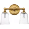 Стеклянное бра Huguenot Lake FE-HUGOLAKE2BATH-BB прозрачное конус Feiss