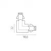 Коннектор угловой Quattro 504126-FRPS Lightstar