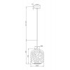 Стеклянный подвесной светильник Dolce MOD001PL-01CFL форма шар Maytoni