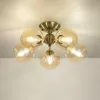 Стеклянная потолочная люстра Томми CL102153 форма шар бежевая Citilux