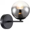 Стеклянное бра Balance 1119/1A Black форма шар прозрачное Escada
