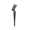 Стеклянный грунтовый светильник Micron 4808-1T конус серый Favourite