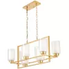Стеклянная подвесная люстра Lino LDP 1239-8 F.GD цилиндр белая Lumina Deco Стеклянная подвесная люстра Lino LDP 1239-8 F.GD цилиндр белая Lumina Deco