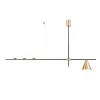 Стеклянный подвесной светильник Corda VL5534P04 форма шар белый Vele Luce