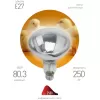 Лампочка инфракрасная  ИКЗ 220-250 R127 E27 ЭРА