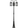 Стеклянный наземный фонарь BARSELONA 81209B/10 Bl прозрачный цилиндр Oasis Light