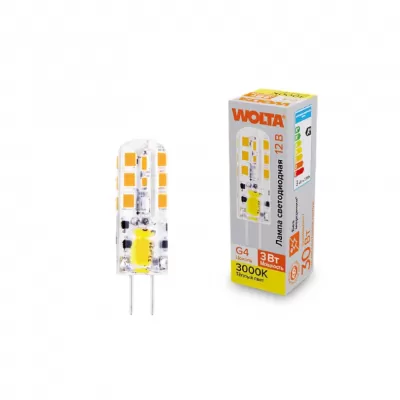 Лампочка светодиодная  WSTD-JC-12V3W3KG4-S Wolta