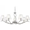 Стеклянная подвесная люстра High Light LH57083 белая цилиндр Ambrella