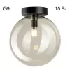 Стеклянный настенно-потолочный светильник Orton CL202511 форма шар Citilux