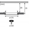 Точечный светильник Prem Ebl Panel Dim Rd 92942 белый Paulmann