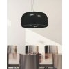 Стеклянный подвесной светильник Stilio LDP 6018-400 BK цилиндр черный Lumina Deco