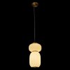 Стеклянный подвесной светильник Duff 10422/B цилиндр белый Loft It