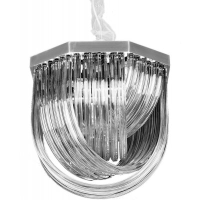 Подвесная люстра Murano Glass A001-400 L4 silver/smoky gray DeLight Collection