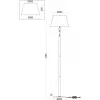 Торшер Rosemary FR2190FL-01N белый конус Freya