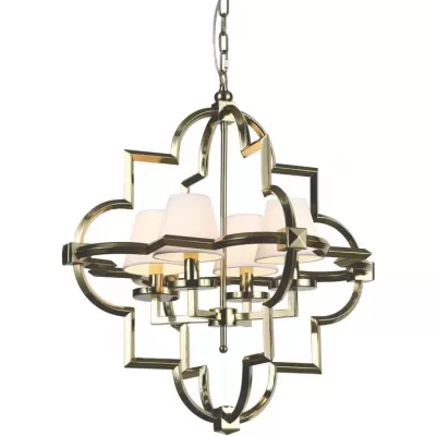 Подвесная люстра Mandeville KM0728P-4M brass/white DeLight Collection