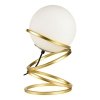 Стеклянный интерьерная настольная лампа  LSP-0611 форма шар белый Lussole