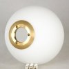 Стеклянный интерьерная настольная лампа  LSP-0611 форма шар белый Lussole