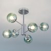 Стеклянная потолочная люстра Ascot 30166/6 хром форма шар Eurosvet