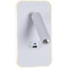 Настенный светильник  86204-9.2-001KT LED12W+USB WT цилиндр белый