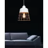 Подвесной светильник Bagsy LDP 7933 WT конус желтый Lumina Deco