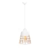 Подвесной светильник Bagsy LDP 7933 WT конус желтый Lumina Deco