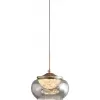 Стеклянный подвесной светильник MT9128 MT9128-1H gold/smoke DeLight Collection