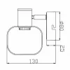 Стеклянный спот Kalisto 7025-701 форма шар цвет янтарь Rivoli