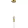 Стеклянный подвесной светильник Medea SL1244.303.01 цилиндр прозрачный ST Luce