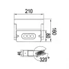 Стеклянный настенный светильник уличный LEDSPOT W6144S-1-4000K Gr Oasis Light