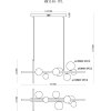 Стеклянная подвесная люстра George MR1140-7PL прозрачная