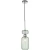 Стеклянный подвесной светильник Gloss 1141/1S Chrome/Green цилиндр прозрачный Escada