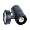 Стеклянный архитектурная подсветка  UUL-S22D-2x7W/GU10 IP65 BLACK черный цилиндр Uniel