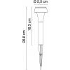 Грунтовый светильник Solar 33963-12 прозрачный Globo