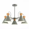Потолочная люстра Modica SLE125112-05 коричневая конус Evoluce