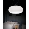 Стеклянный подвесной светильник Sufitowa LDP 6091-380 WT форма шар белый Lumina Deco