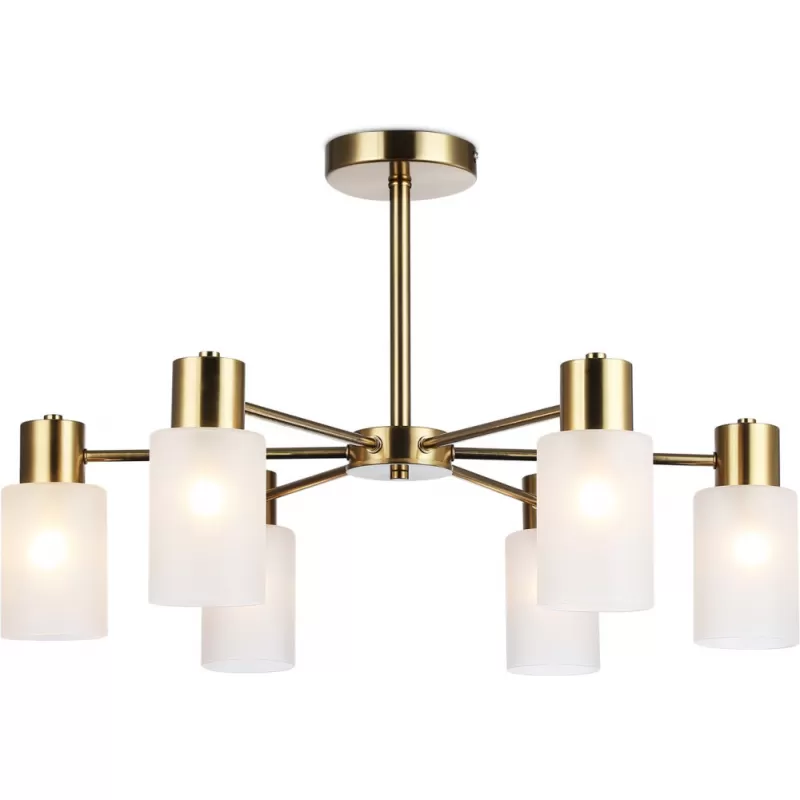 Стеклянная потолочная люстра Traditional TR9581 цилиндр белая Ambrella Стеклянная потолочная люстра Traditional TR9581 цилиндр белая Ambrella