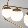 Стеклянный подвесной светильник Ringo 50089/4 золото форма шар белый Eurosvet