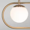 Стеклянный подвесной светильник Ringo 50089/4 золото форма шар белый Eurosvet