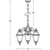 Стеклянный уличный светильник подвесной FARO-FROST S 91170fS/3 Bl Oasis Light