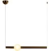 Стеклянный подвесной светильник Crescent  5053-A форма шар белый Loft It